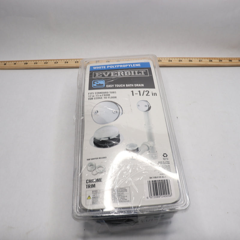 Everbilt Pipe Bath Waste and Overflow Drain Poly White 213 977-Missing Drain