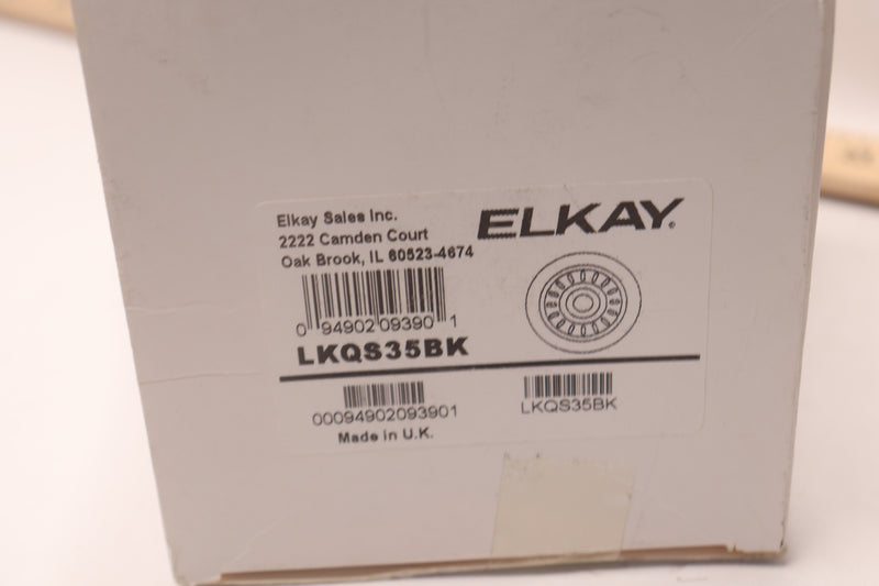 Elkay Sink Drain Fitting Polymer Black For 3-1/2" Drain Opening LKQS35BK