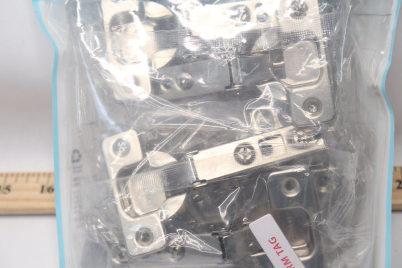 (10-Pk) Everbilt Full Overlay Cabinet Hinge Steel 110° 35mm HC11SFE-NP-U1