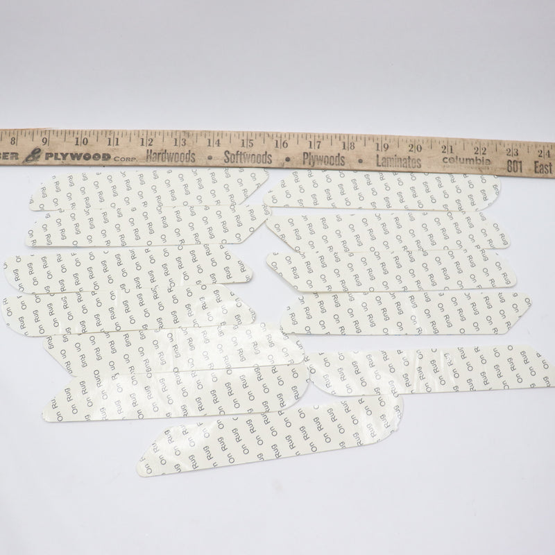 (12-Pk) Zongool Grippers for Rugs Washable/Reusable/Durable ZON-12PC-02-WHITE