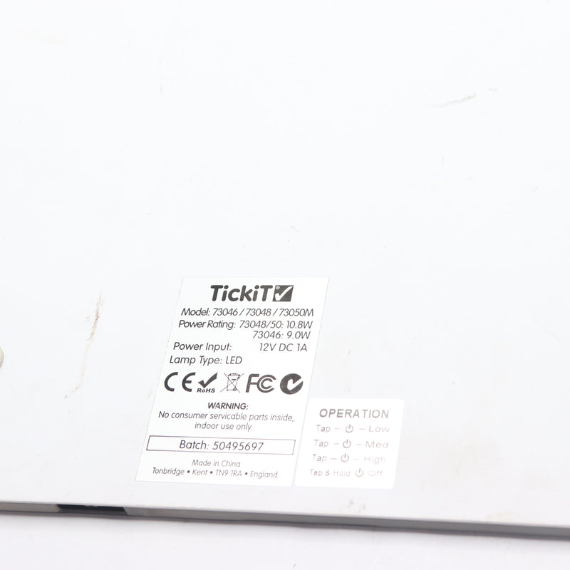 TickIt Light Panel PSU Magnetic 12V 1A 73046 - White Backing Only