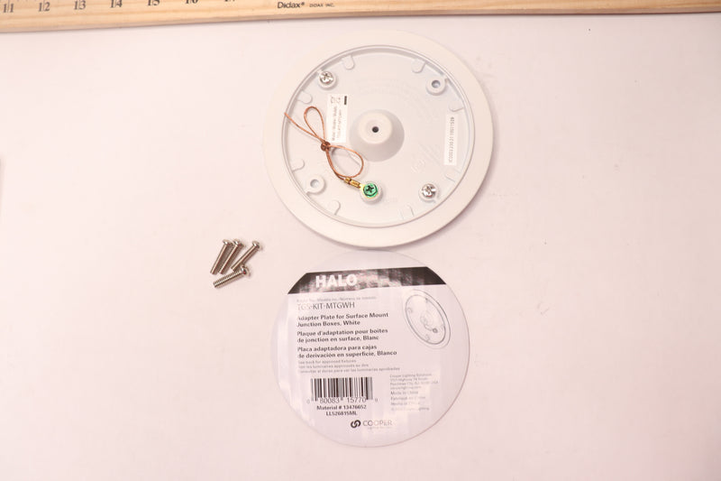 Halo White Mounting Adapter Plate Kit White 5.2" TGS-KIT-MTGWH