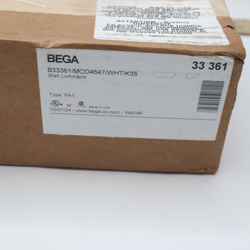 Bega Wall LED Light Aluminium/Glass Warm White 1727lm 3000K 16.5W