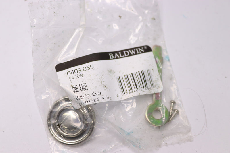 Baldwin Estate Traditional Emergency Release Trim Lifetime Polished Nickel