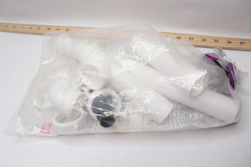 Oatey Slip-Joint Garbage Disposal Install Kit White Plastic 1-1/2" HDC9104