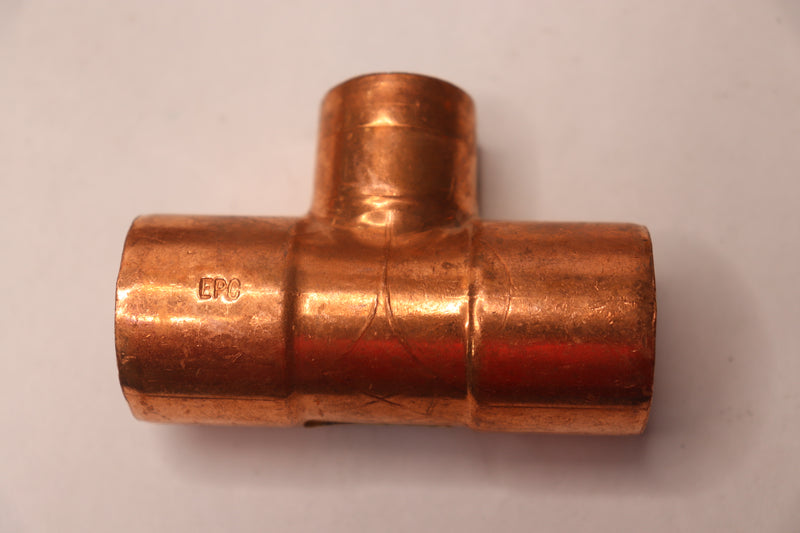 Copper Tee Fitting 1" x 1" x 3/4" 94