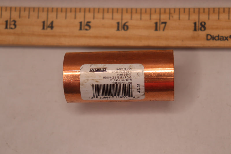 Everbilt Pressure All Cup Reducing Tee Fitting Copper 1" x 1" x 1/2"