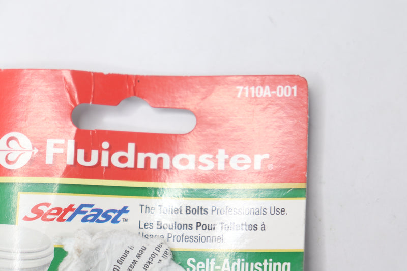 (2-Pk) Fluidmaster Setfast Toilet Bolts 7110A-001 - Missing Nuts