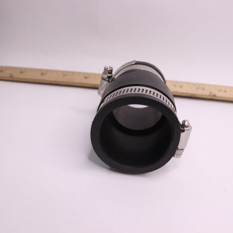 Fernco Flexible Reducing Pipe Coupling PVC Black 1-1/2" x 1-1/4" 1056-150/125