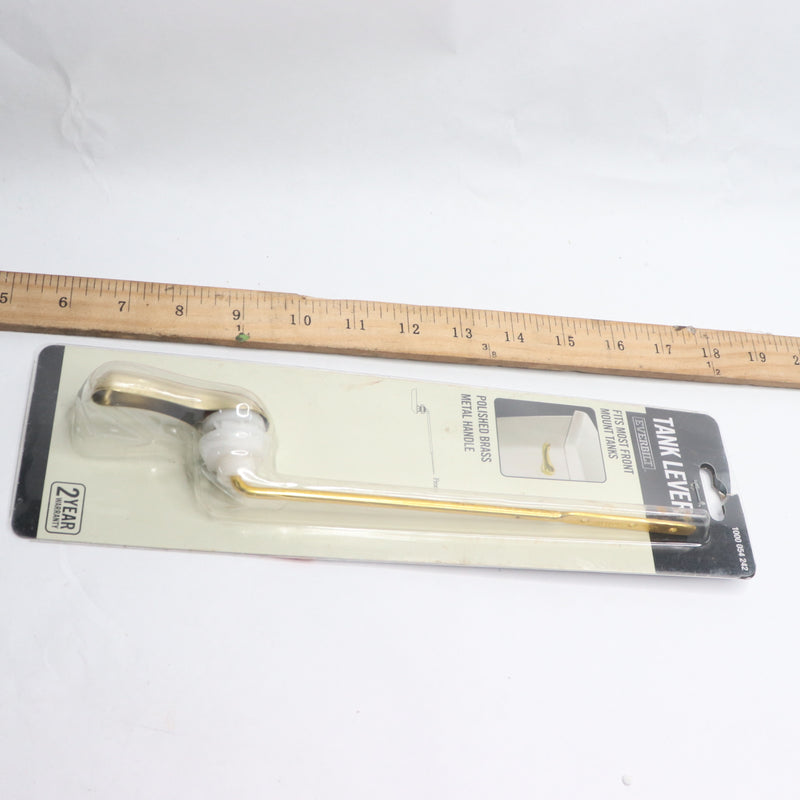 Everbilt Toilet Tank Flush Lever Handle Gold Finish Polished Brass 1000054242