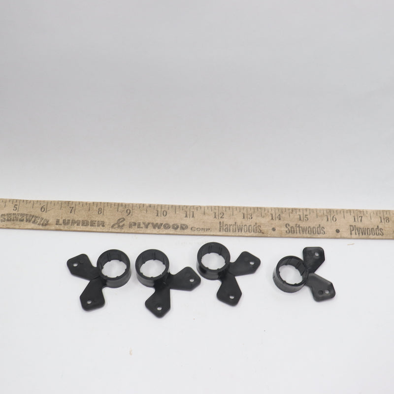 (4-Pk) Apollo Suspension Clamp Plastic Black 3/4" 361-042