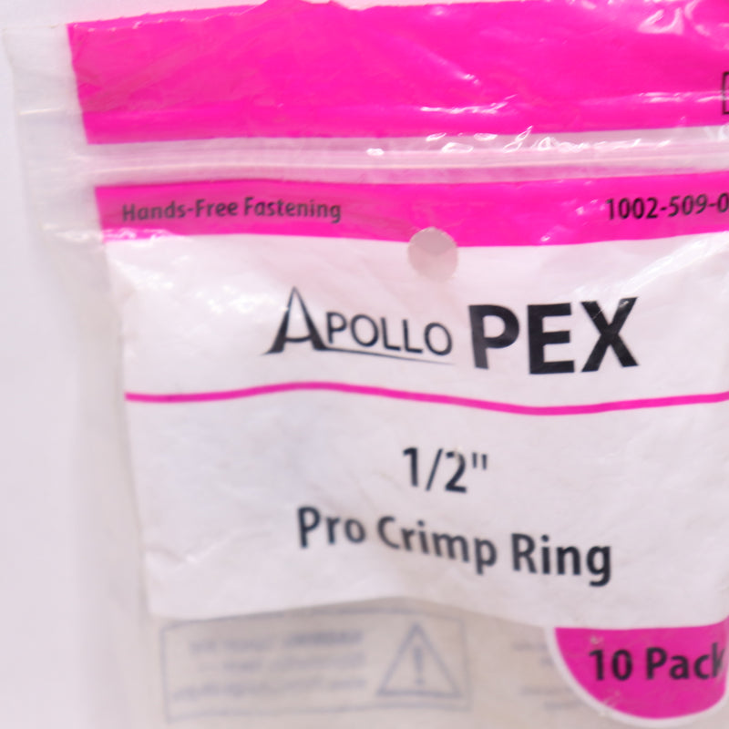 (10-Pk) Apollo Crimp Ring Plastic 1/2" 1002 509 042
