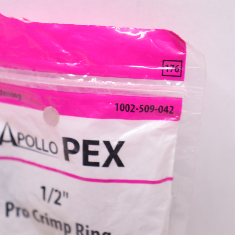 (10-Pk) Apollo Crimp Ring Plastic 1/2" 1002 509 042