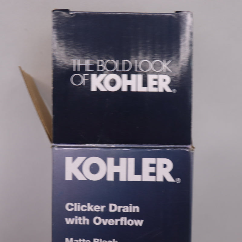 Kohler Clicker Drain with Overflow Matte Black 1006 106 509