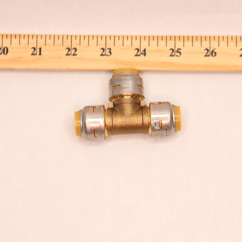 RWC Push to Connect Plumbing Fitting Tee Copper 1/2" UR362A