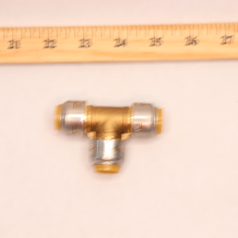 RWC Push to Connect Plumbing Fitting Tee Copper 1/2" UR362A