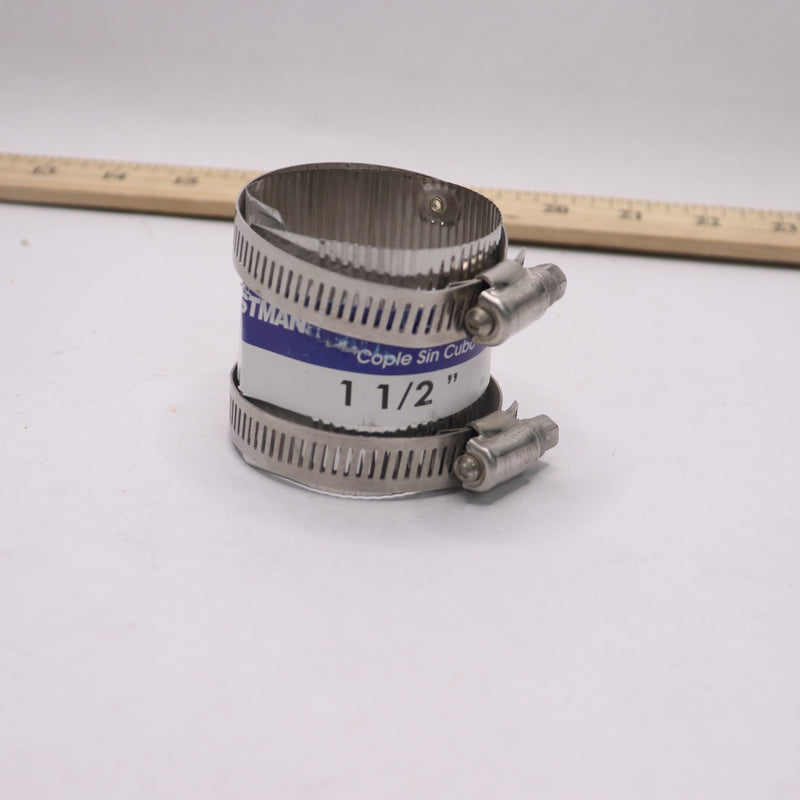 Eastman No-Hub Coupling with Stainless Steel Clamp 1-1/2" 43401HD