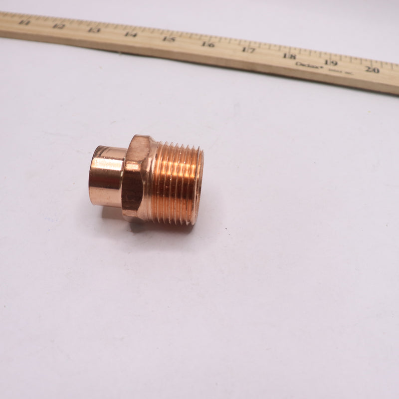 Everbilt Male Adapter Fitting Pressure Cup x MIP Copper 3/4" x 1" 856991