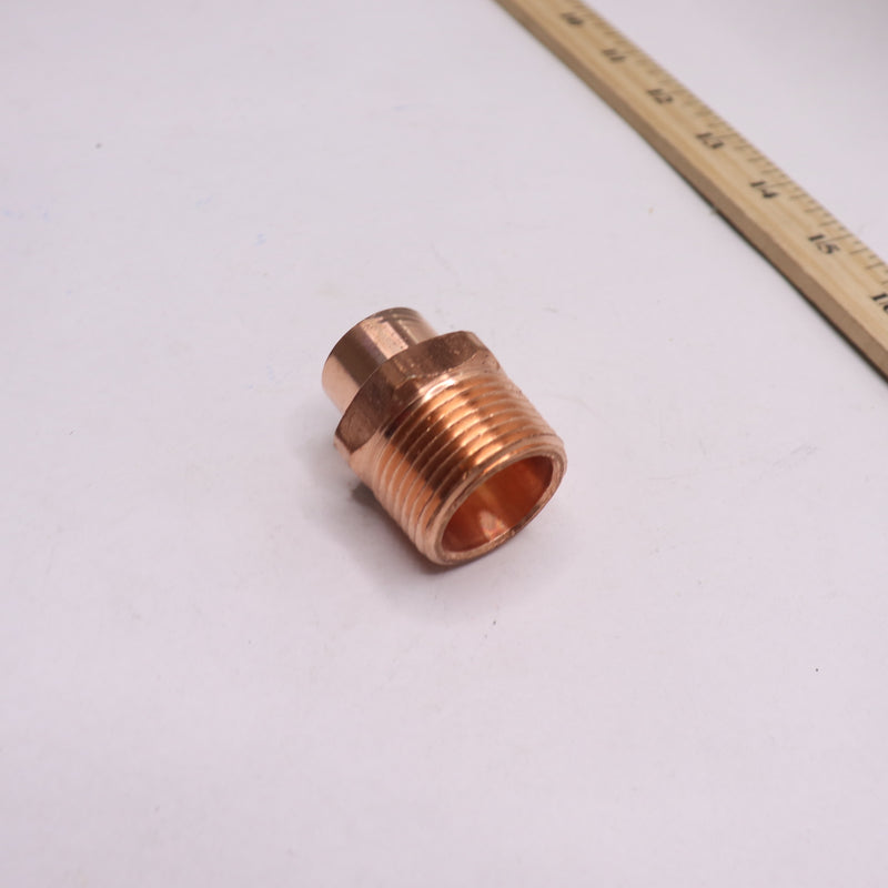 Everbilt Male Adapter Fitting Pressure Cup x MIP Copper 3/4" x 1" 856991