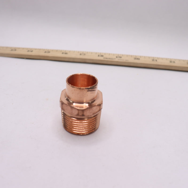 Everbilt Male Adapter Fitting Pressure Cup x MIP Copper 3/4" x 1" 856991