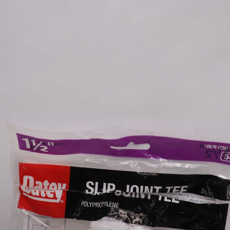 Oatey Sink Drain Center Slip-Joint Tee White Plastic 1-1/2" 1000 050 260