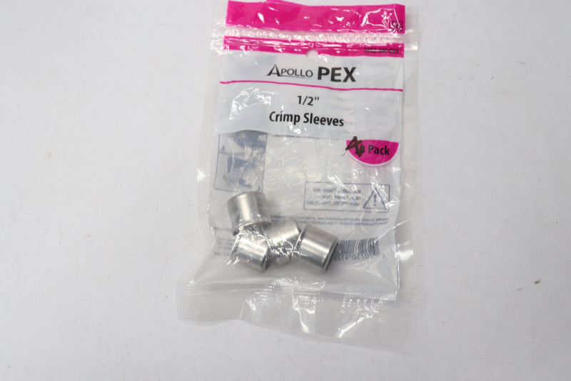 (4-Pk) Apollo Valves PEX Crimp Sleeve Stainless Steel 12"- Missing Crimp Sleeves