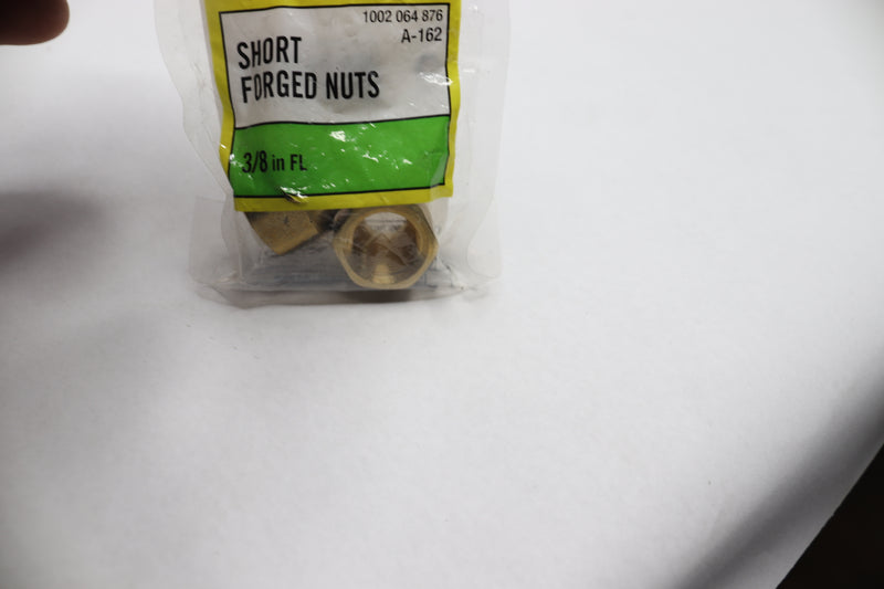 (2-Pk) Everbilt Forged Flare Brass Nut Fitting 3/8" A-162