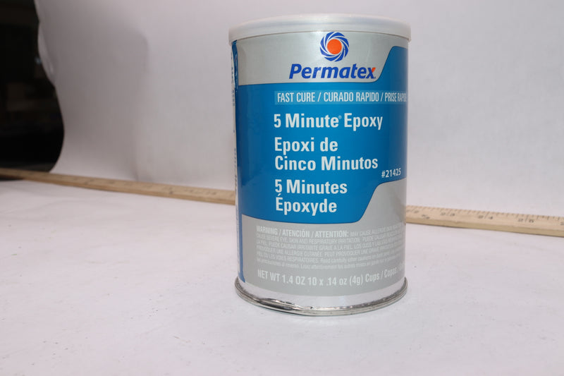 Permatex 5 Minute Epoxy for Glass, Metal, Rubber and Hard Plastic 765-1157