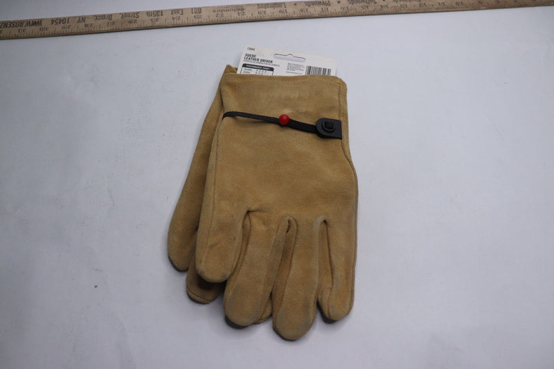 (1-Pair) Ace Suede Leather Driver Gloves Large 73888