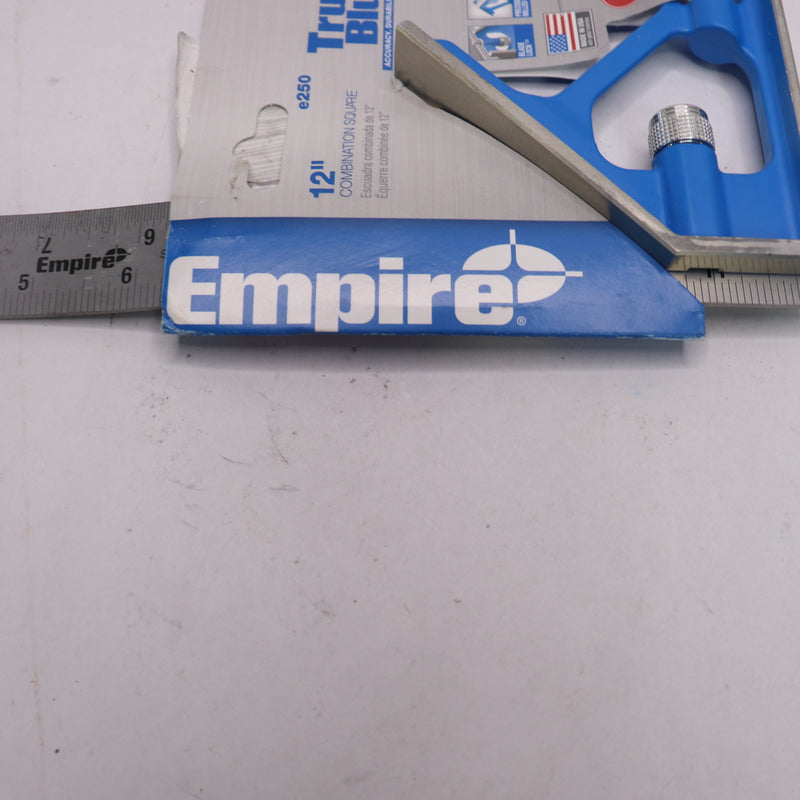 Empire Level Heavy Duty Professional Combination Square Stainless Steel 12" E250