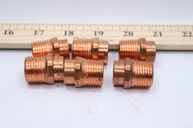 (6-Pk) Everbilt Male Pressure Adapter 1/2" Copper Cup x MIP CP604