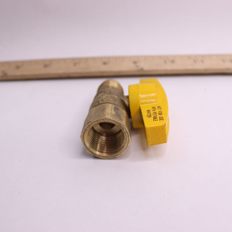 Brass Craft Gas Valve 1/2" OD x 1/2" FIP PSSD-41