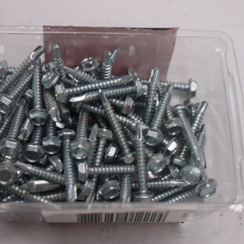 (100-Pk) Everbilt Hex Head Sheet Metal Screw Zinc Plated