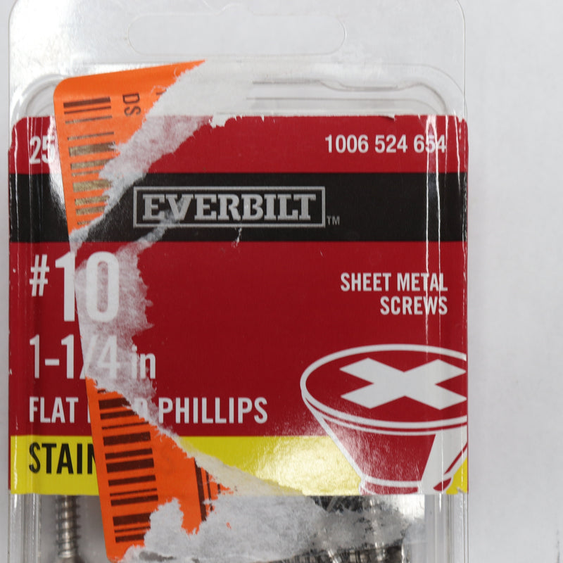 Everbilt Hex Head Sheet Metal Screw Set Zinc Plated