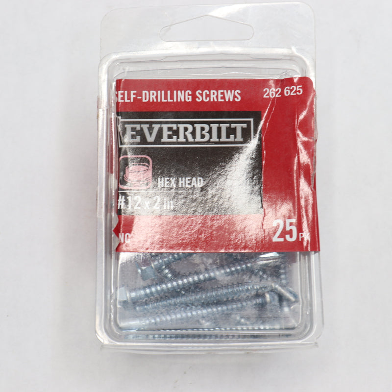 (9-Pk) Everbilt Hex Head Sheet Metal Screws