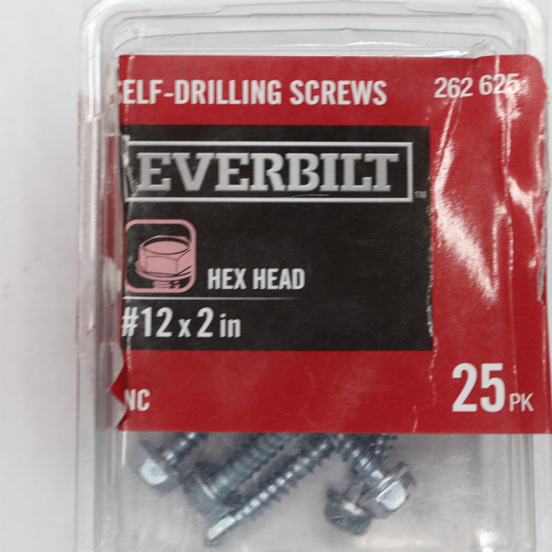 (9-Pk) Everbilt Hex Head Sheet Metal Screws