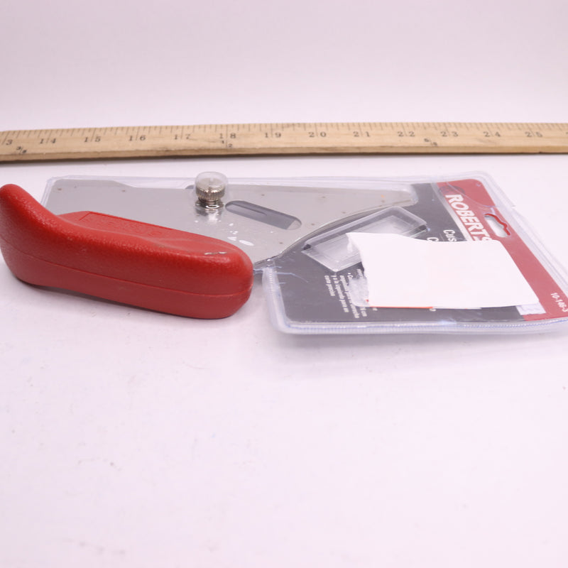 Roberts Cushion Back Carpet Cutter with Heavy Duty Slotted Blades Red/Silver