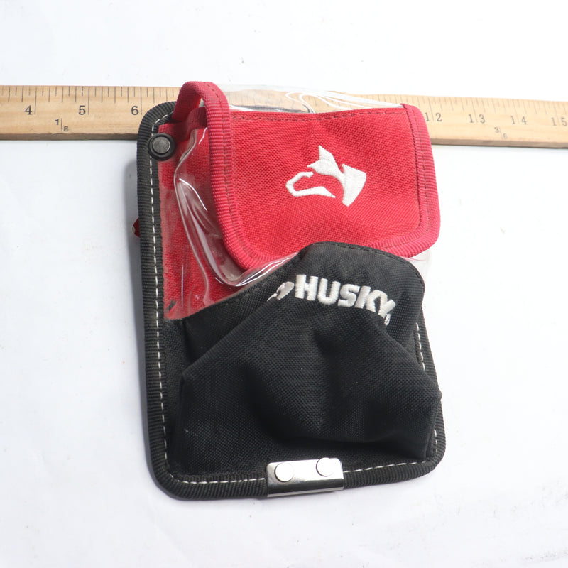 Husky Clip On Tool Belt Pouch Polyester Clear 5" 1001839208