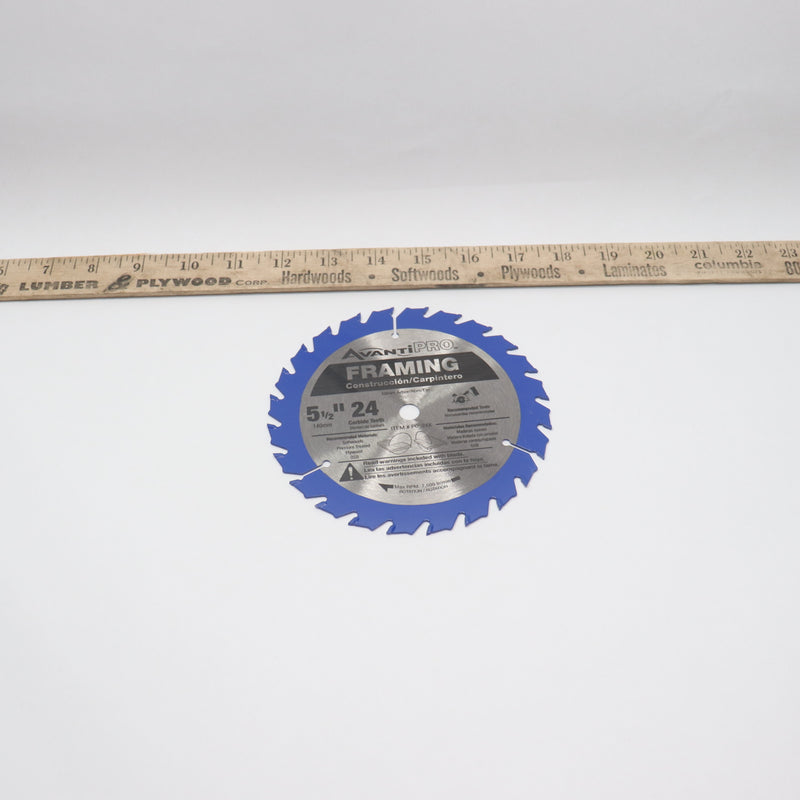 Avanti Pro Framing Circular Saw Blade 5-1/2" x 24 Tooth P0524X