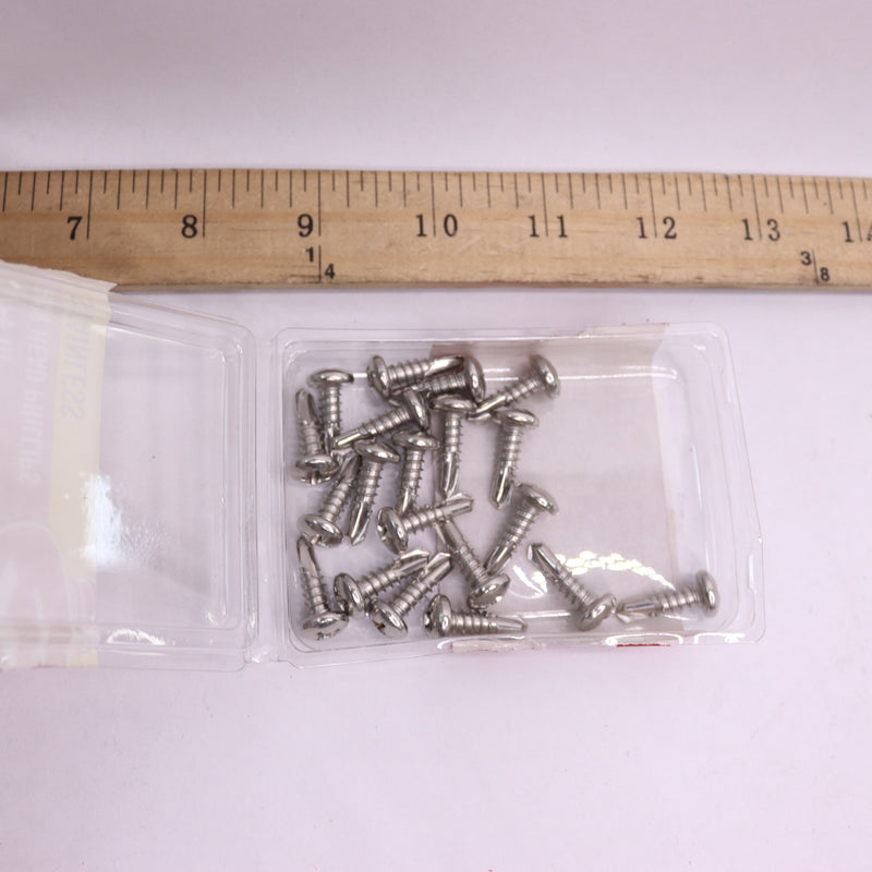 (20-Pk) Everbilt Phillips Pan-Head Sheet Metal Screws