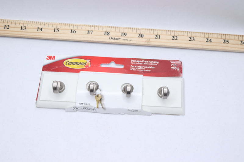 Command Adhesive Strip Key Rail Plastic Quartz HOM-18Q-ES