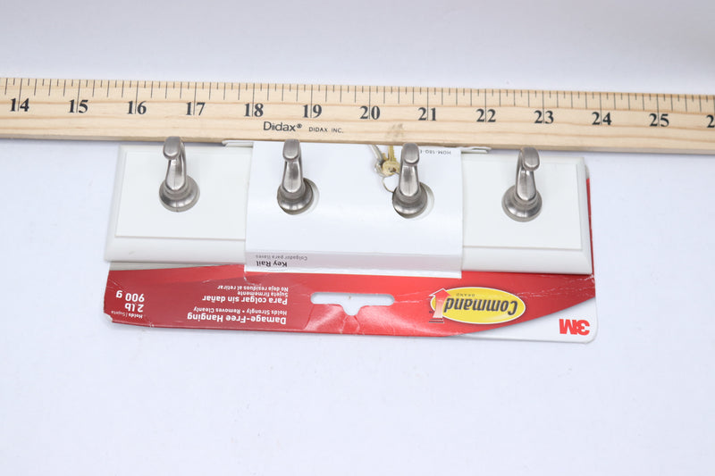 Command Adhesive Strip Key Rail Plastic Quartz HOM-18Q-ES