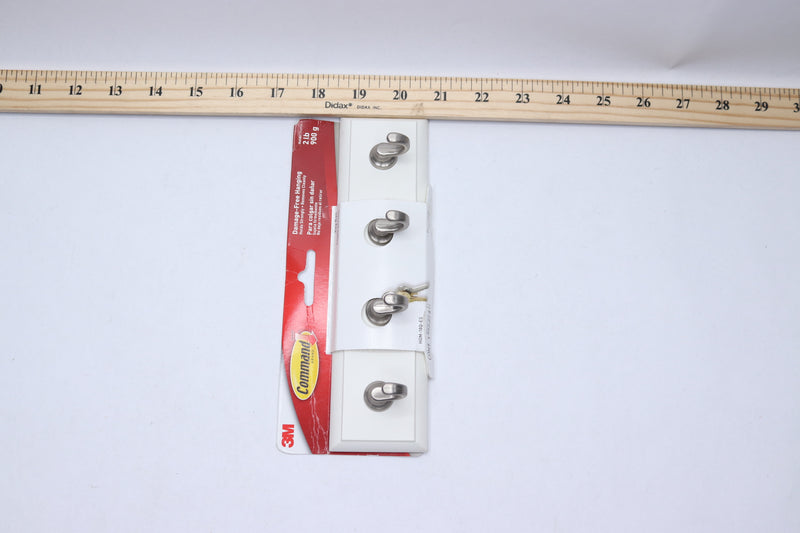 Command Adhesive Strip Key Rail Plastic Quartz HOM-18Q-ES