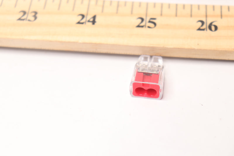 (80-Pk) Ideal Non-Twist 2 Port Connector Red 30-1032P