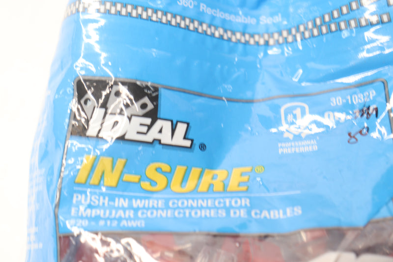 (80-Pk) Ideal Non-Twist 2 Port Connector Red 30-1032P