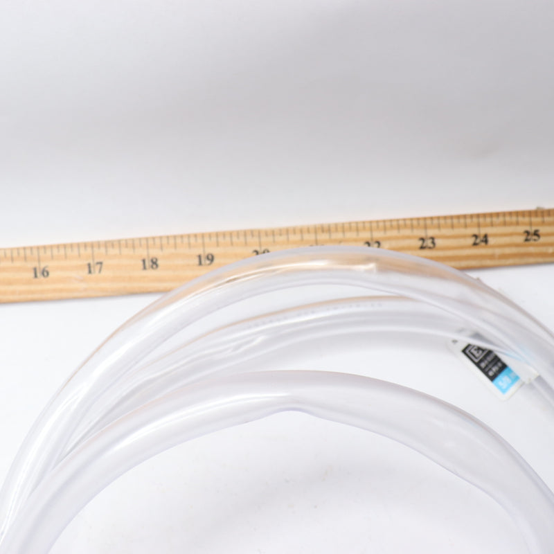 Everbilt Liquid Tubing Vinyl Clear 1/2" x 5/8" x 20' -Has Minor Kinks Throughout