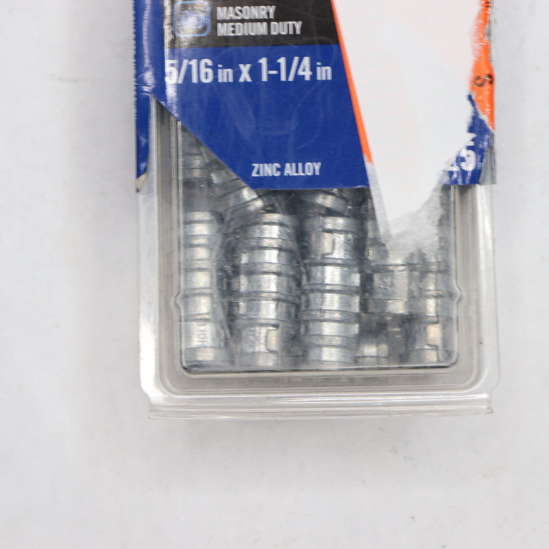 (25-Pk) Everbilt Short Drill Lag Shield 5/16" x 1-1/4" 124 746