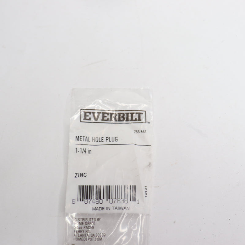 Everbilt Hole Plug Chrome Steel 1-1/4" 758565