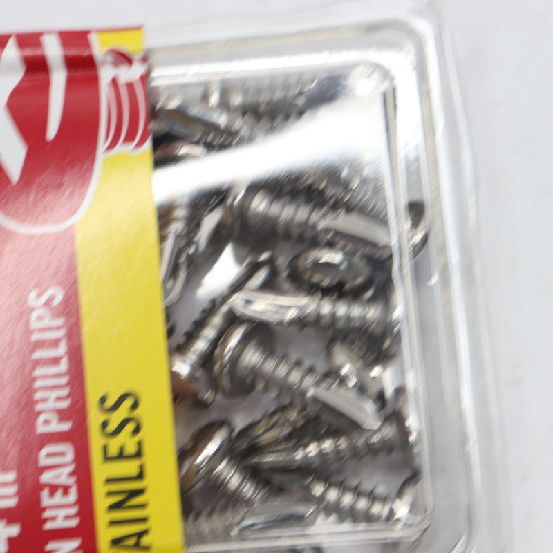 (20-Pk) Everbilt Pan Head Philips Self Drilling Screw