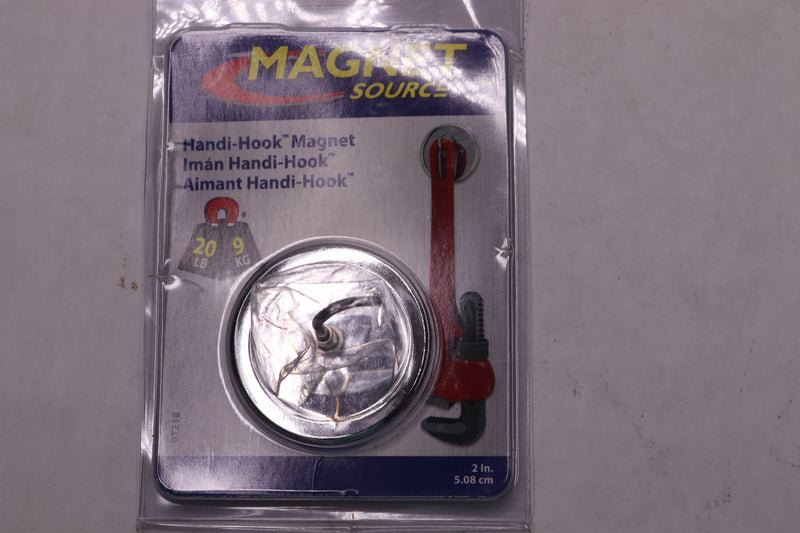 Magnet Source Magnetic Hook Chrome 20Lbs. 07218